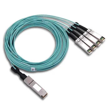 Модуль 100G QSFP28->4xSFP28 AOC, дальность до 7м Модуль 100G QSFP28->4xSFP28 AOC, дальность до 7м